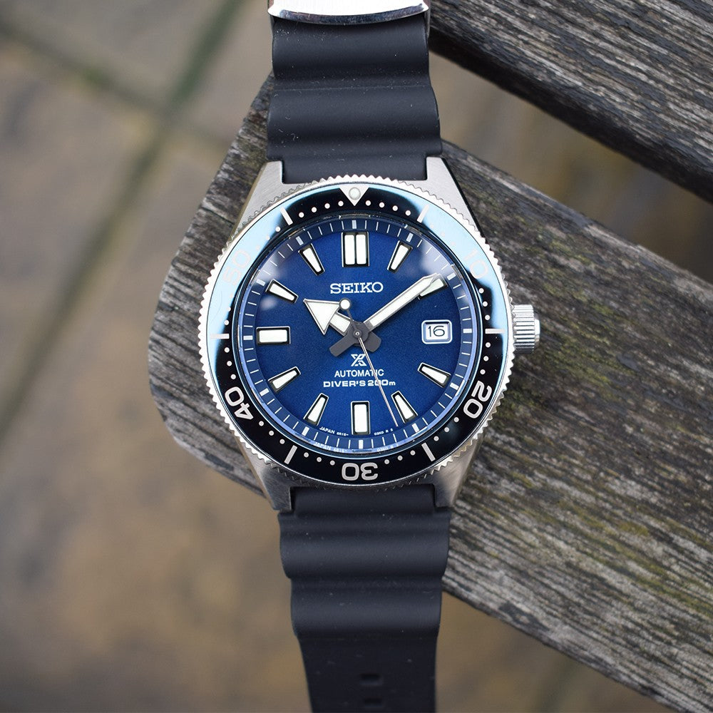 Seiko Prospex Analogue Automatic Diver Blue Dial Black Rubber Strap Watch For Men - SPB053J1 wholesalehk.shop