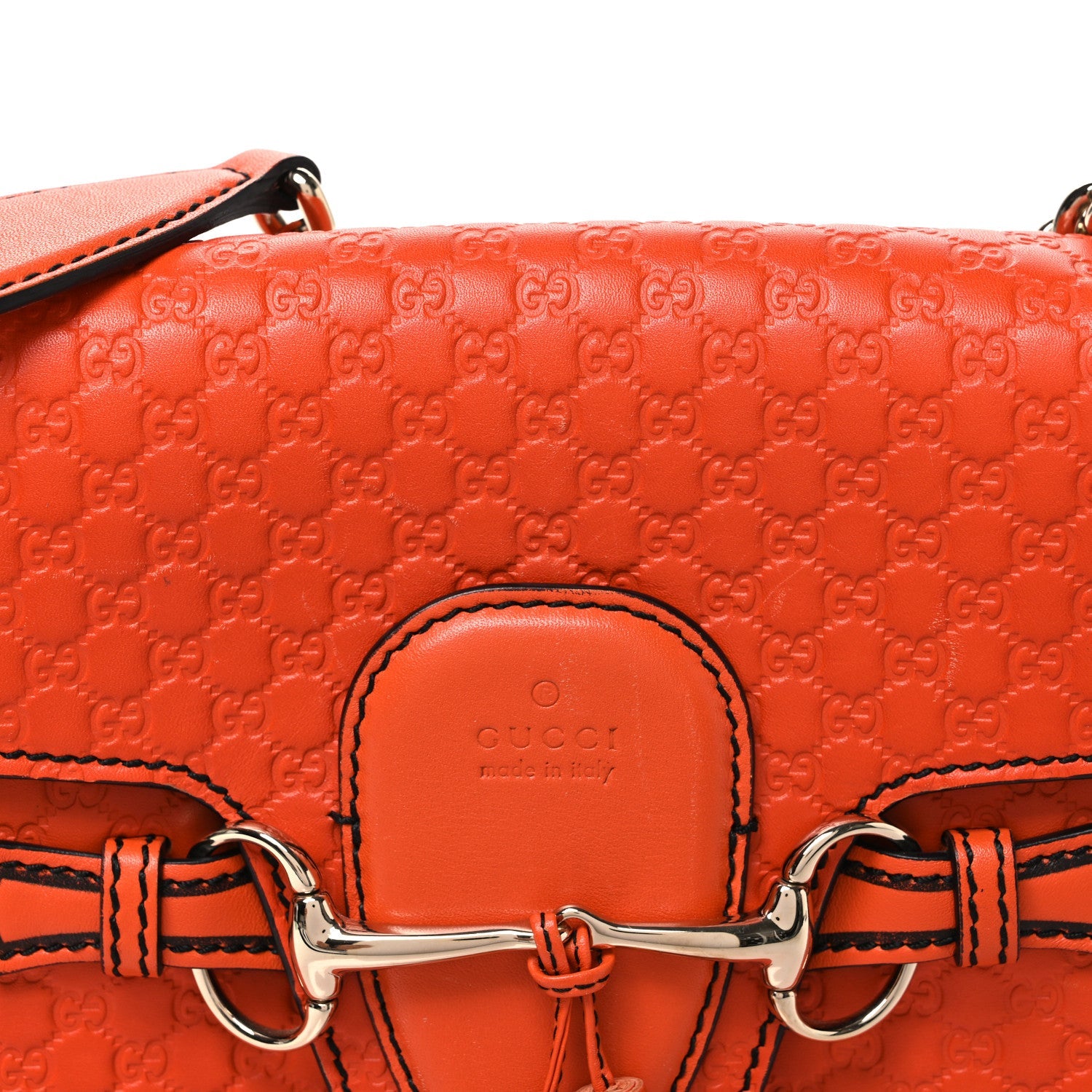 Microguccissima Medium Emily Chain Shoulder Bag Sun Orange £¨ Direct shipment via from wholesalehk.shop