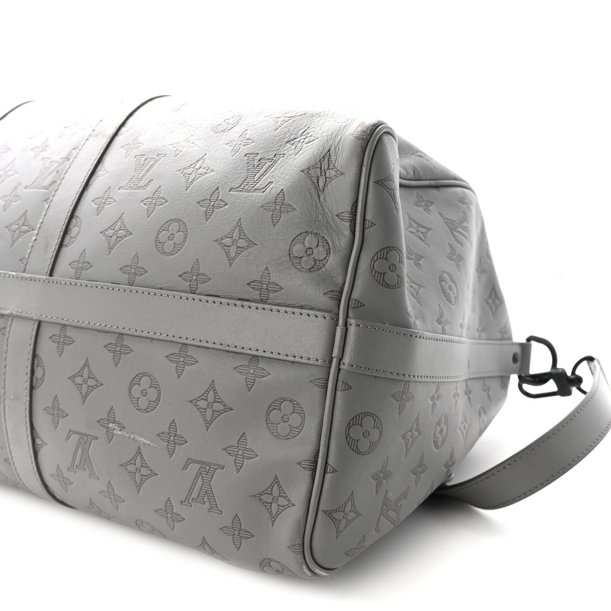 Calfskin Monogram Shadow Keepall Bandouliere 50 Anthracite Gray wholesalehk.shop