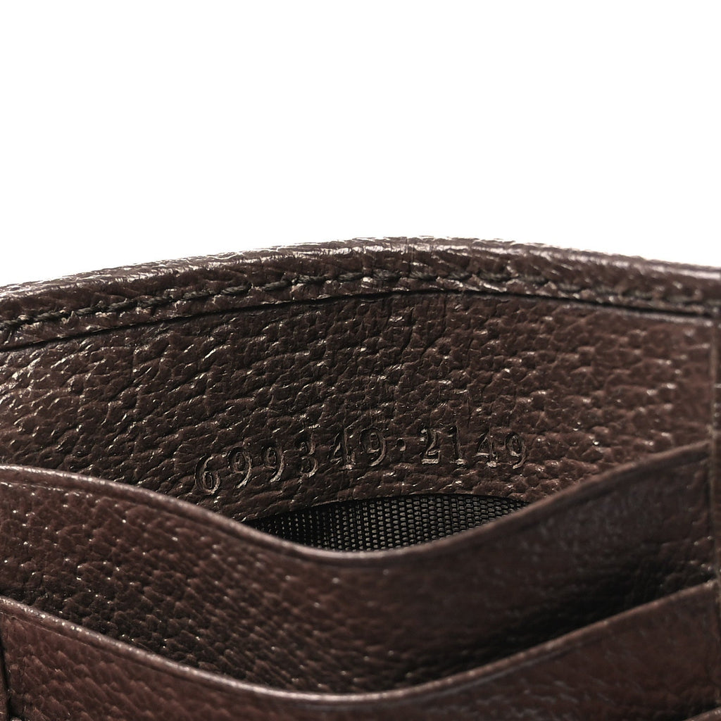GG Supreme Monogram Web Ophidia Coin Case Brown wholesalehk.shop