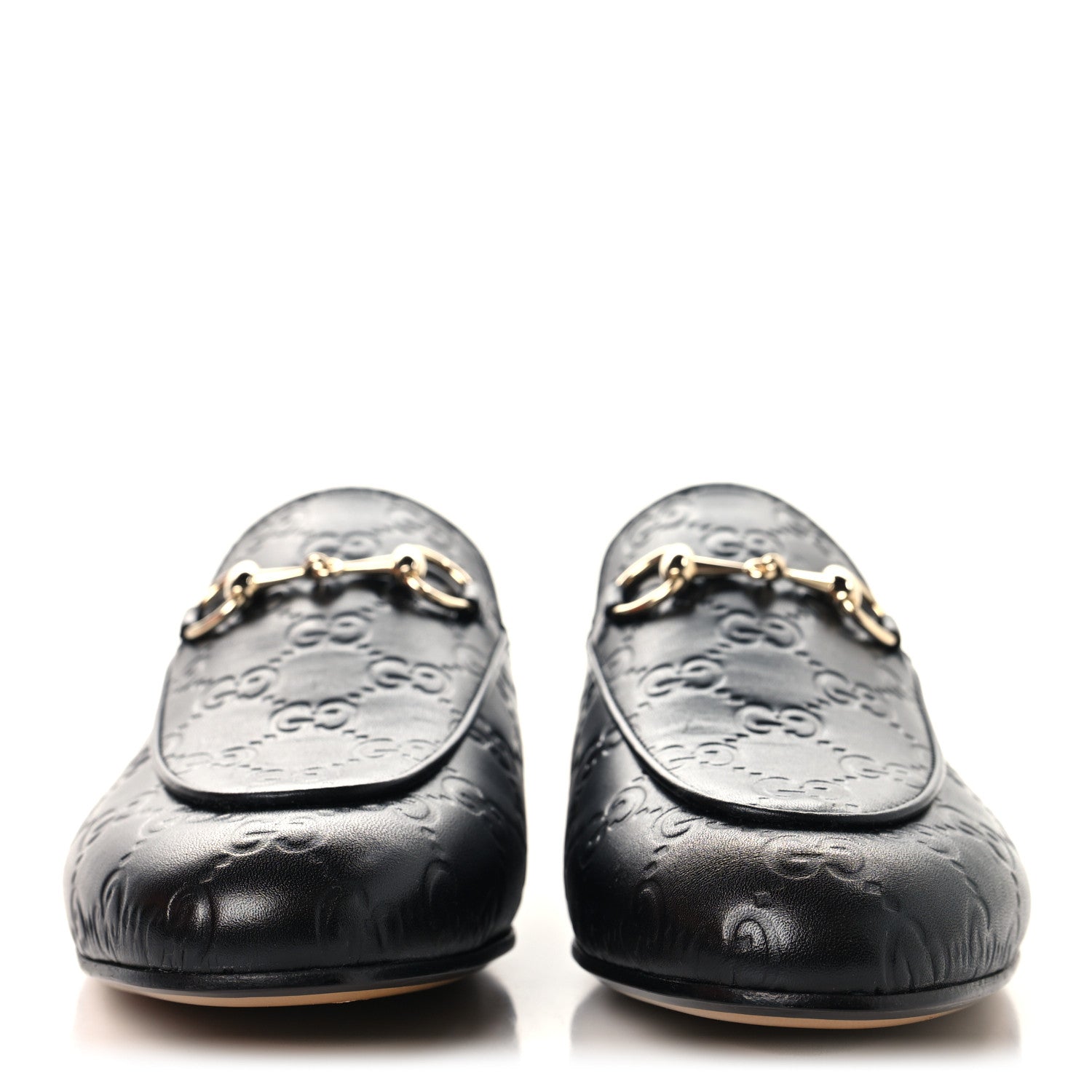 Glamour Calfskin Guccissima Womens Princetown Slippers 37.5 Black £¨ Direct shipment via from wholesalehk.shop