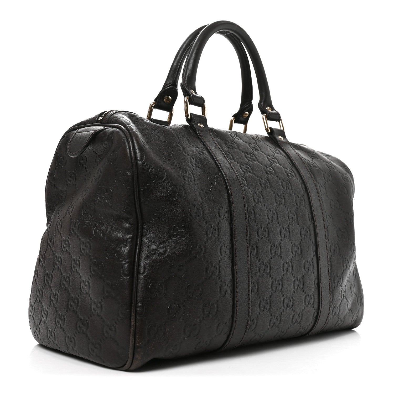 Guccissima Medium Joy Boston Dark Brown £¨ Direct shipment via from wholesalehk.shop