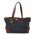 New Denim GG Monogram Medium Ophidia Shopping Tote Blue Tea Cuir wholesalehk.shop