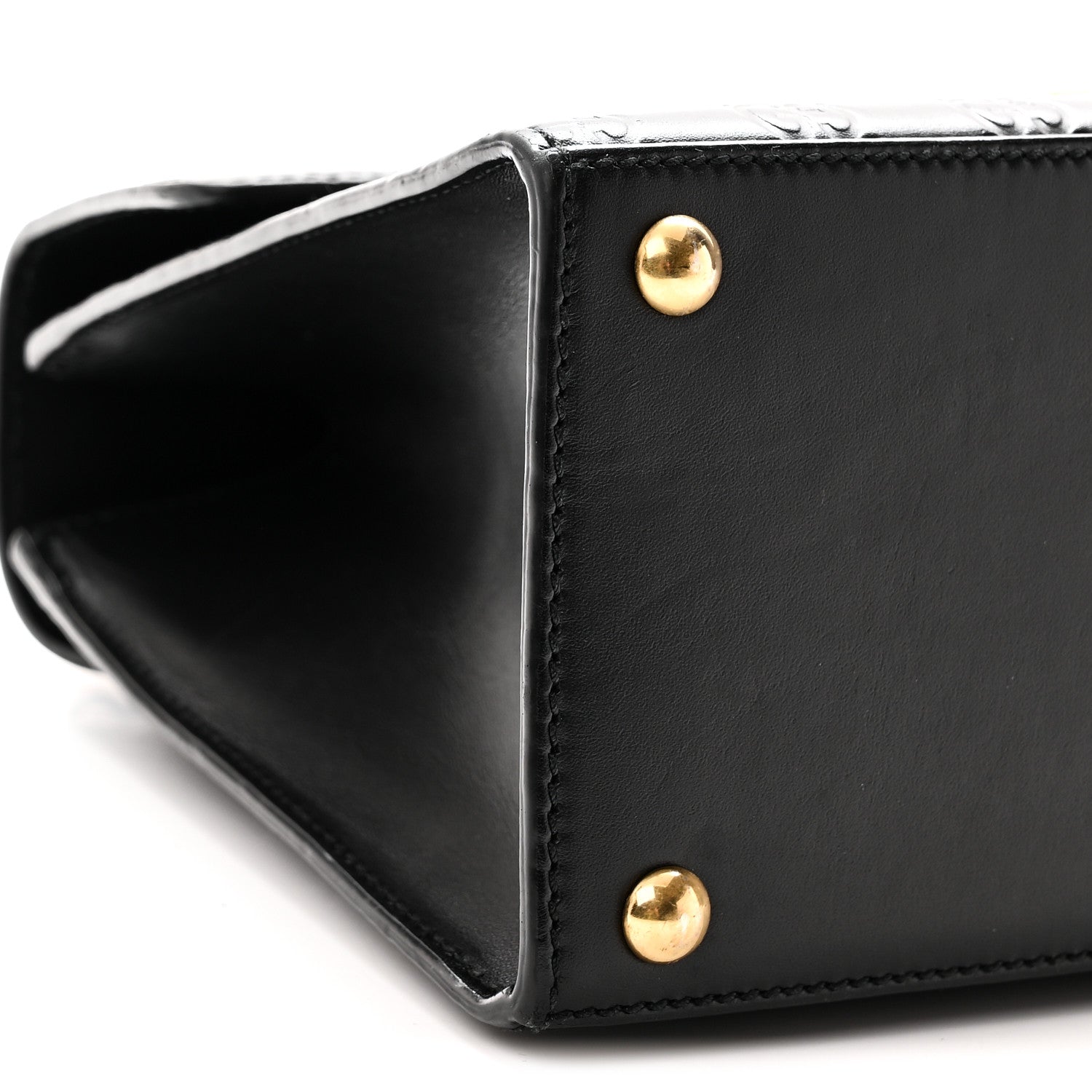 Guccissima Signature Small Padlock Top Handle Bag Black Black £¨ Direct shipment via from wholesalehk.shop