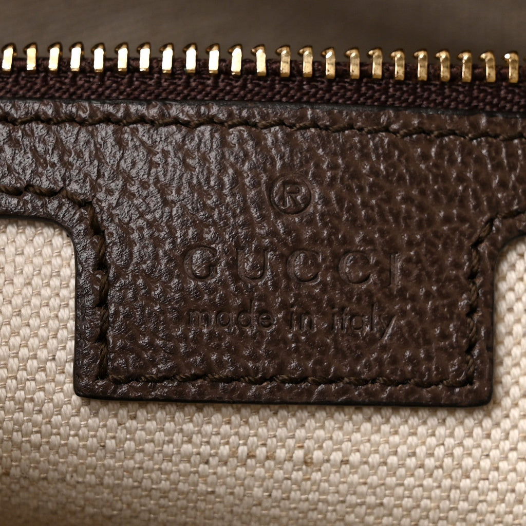 GG Supreme Monogram Web Medium Top Handle Ophidia Dome Shoulder Bag Brown wholesalehk.shop