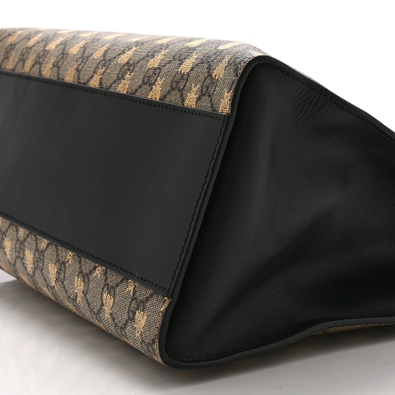 GG Supreme Monogram Bees Medium Padlock Tote Beige Oro Black £¨ Direct shipment via from wholesalehk.shop