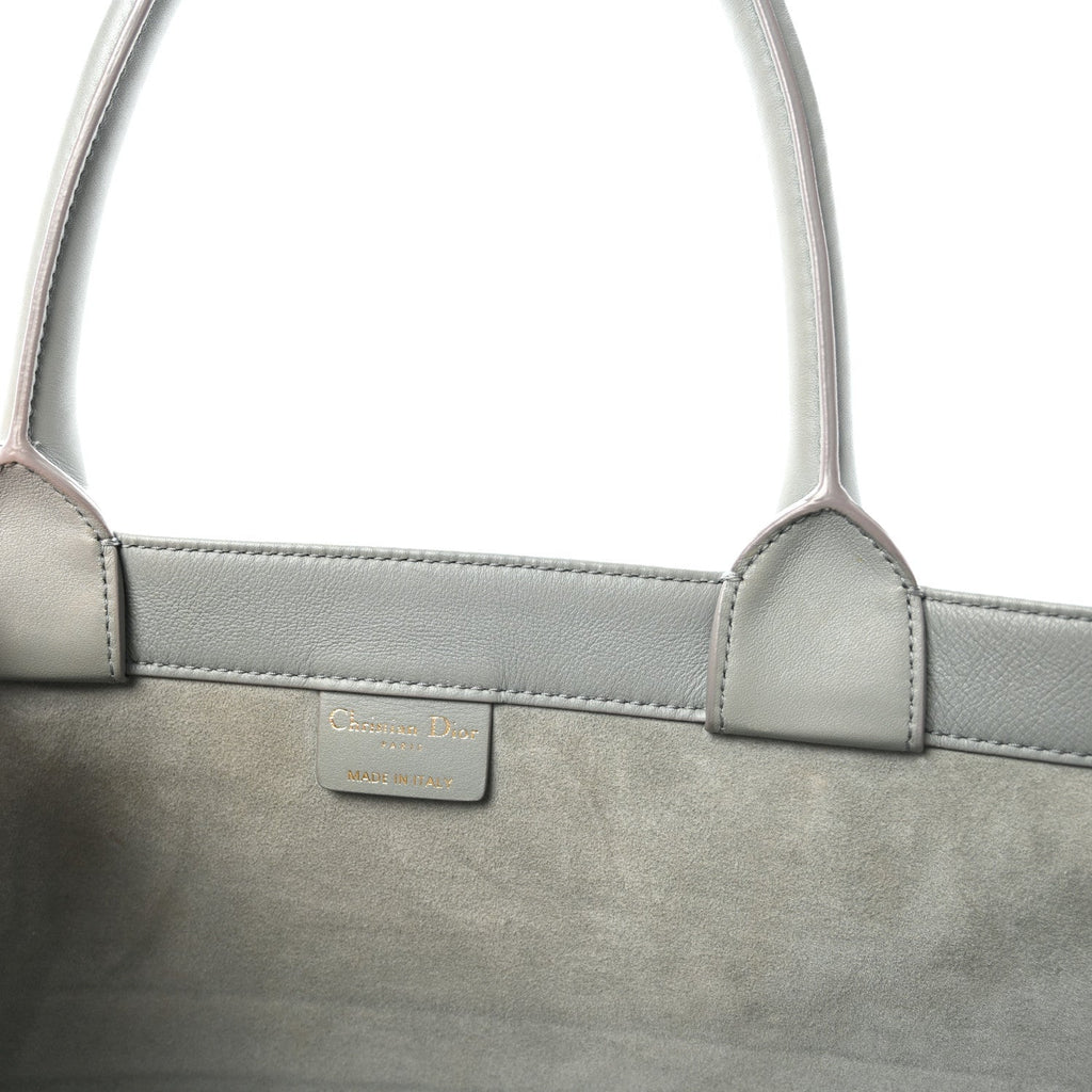 Calfskin Embossed Medium Book Tote Grey Stone £¨ Direct shipment via from wholesalehk.shop