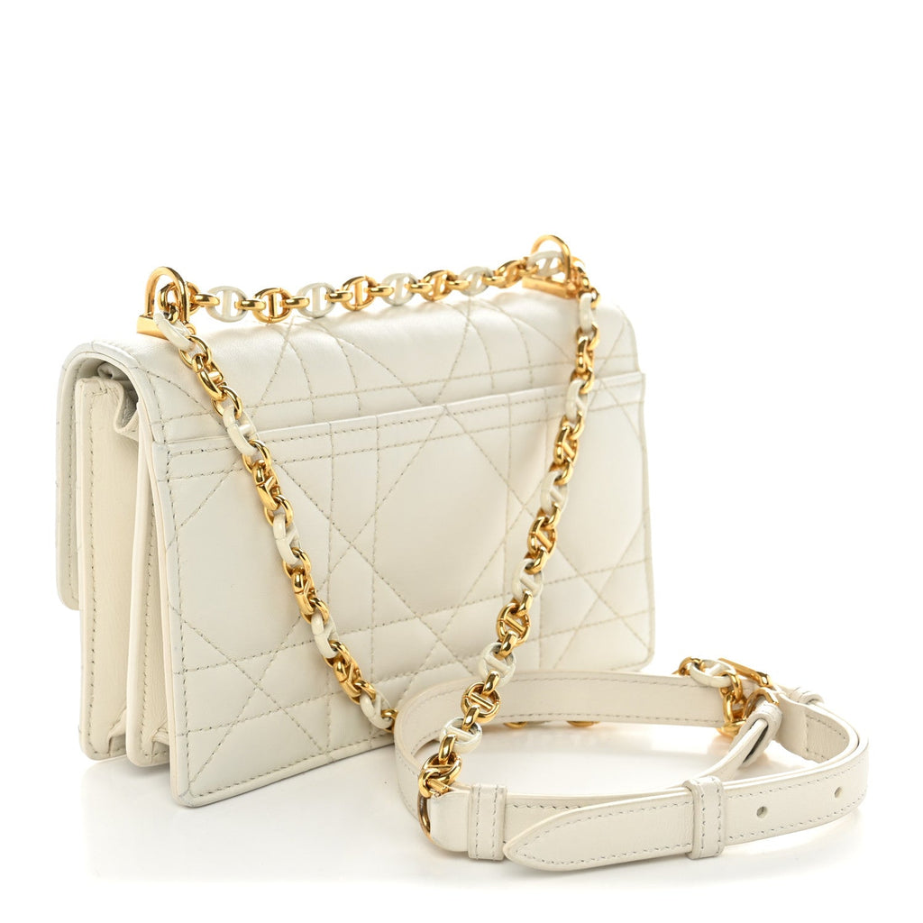 Lambskin Macrocannage Mini Miss Caro Bag Latte wholesalehk.shop