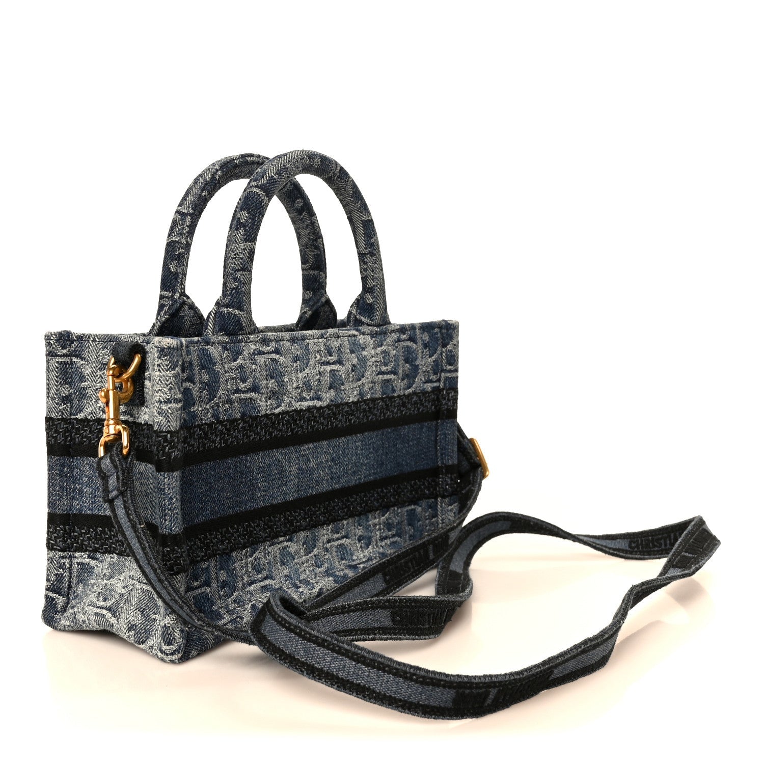 Denim Oblique Mini Book Tote With Strap Blue £¨ Direct shipment via from wholesalehk.shop