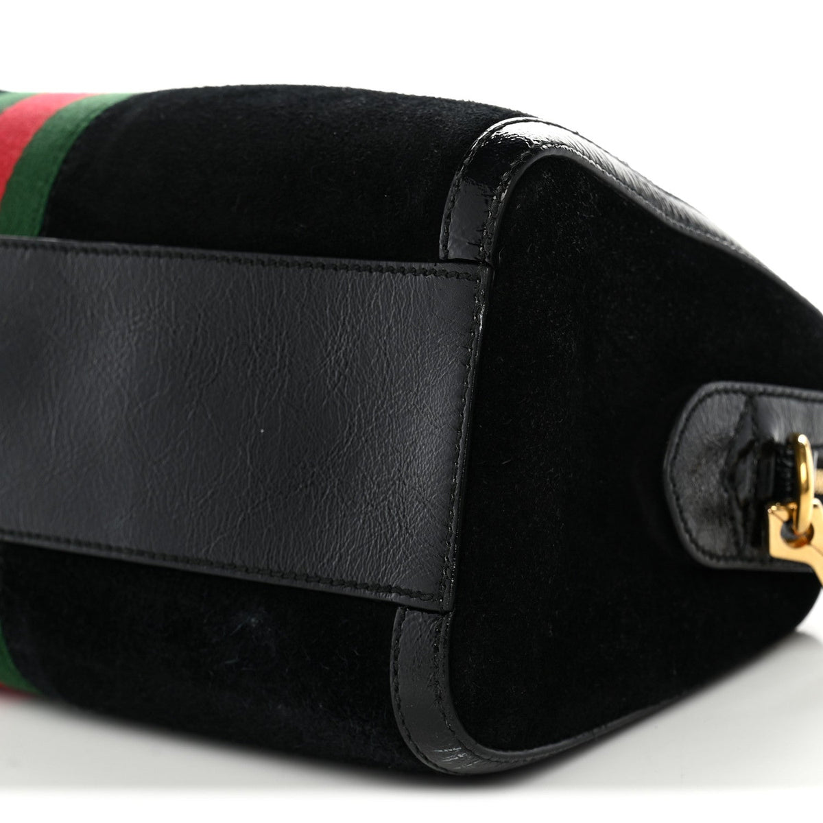Suede Patent GG Web Medium Ophidia Boston Black wholesalehk.shop