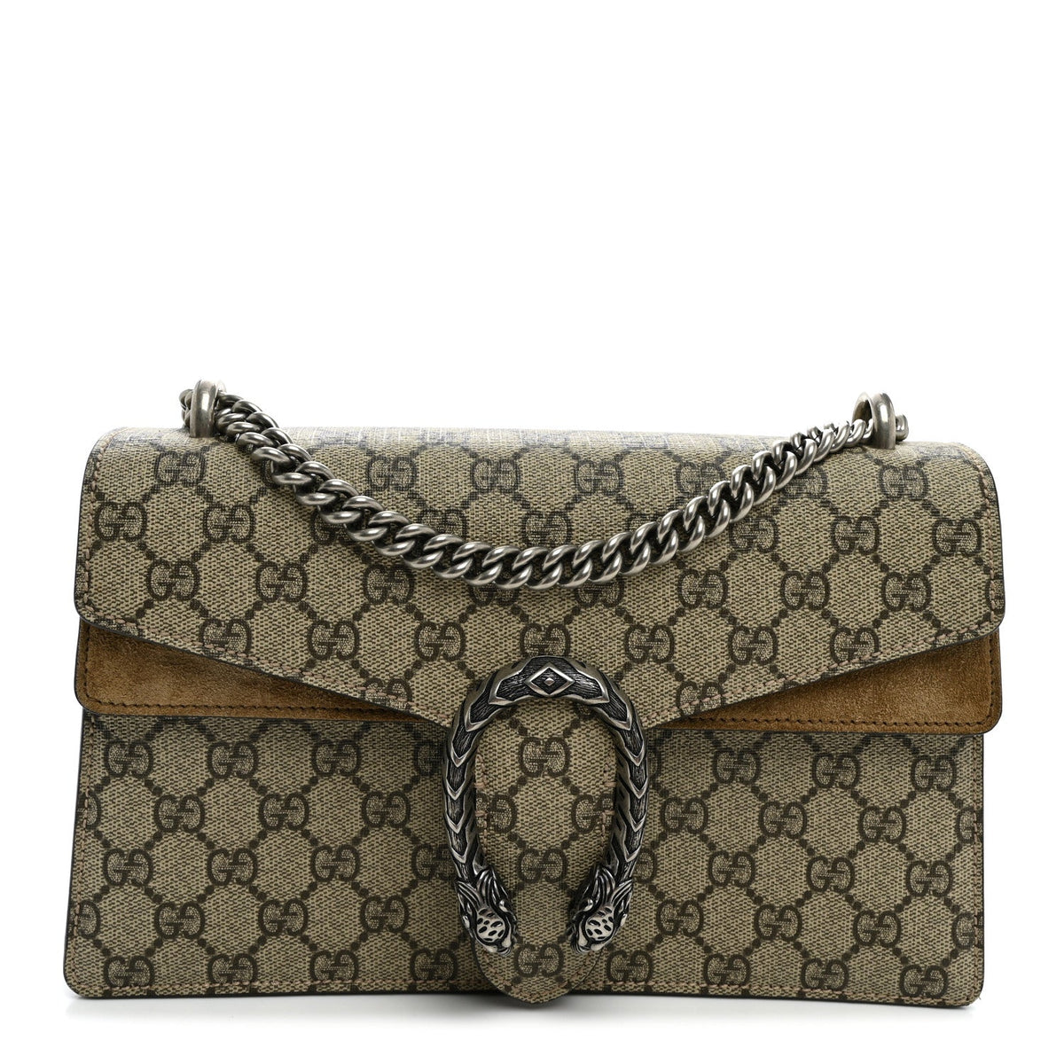 GG Supreme Monogram Small Dionysus Shoulder Bag Taupe wholesalehk.shop