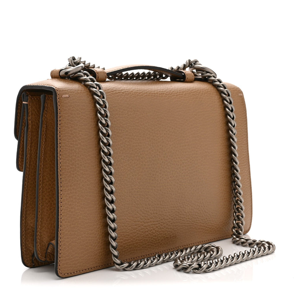 Dollar Calfskin Crystal Small Dionysus Shoulder Bag Natural Tan Black Diamond wholesalehk.shop