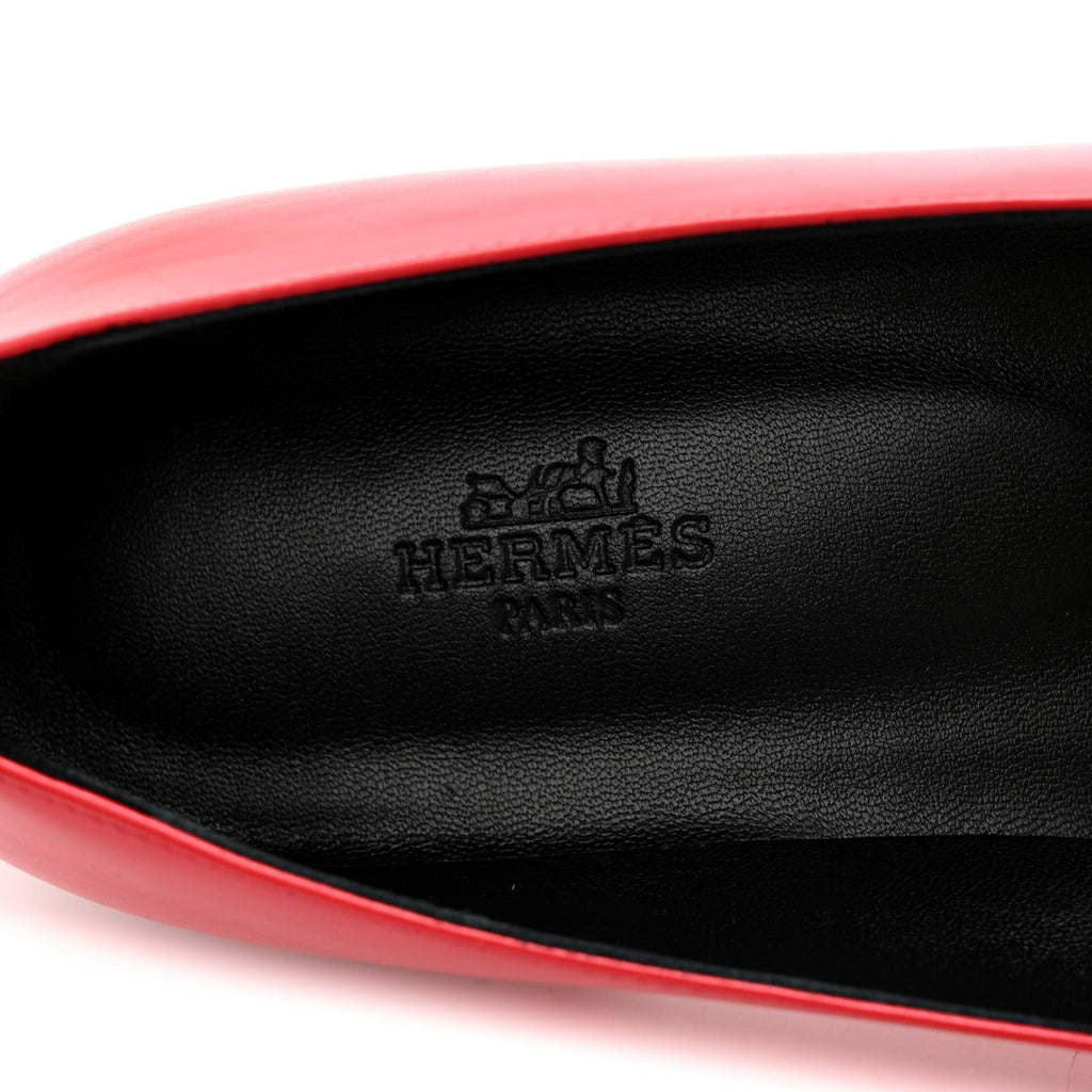 Lizard Calfskin Brillante Kelly Ballet Flat  38 Rouge Vif wholesalehk.shop