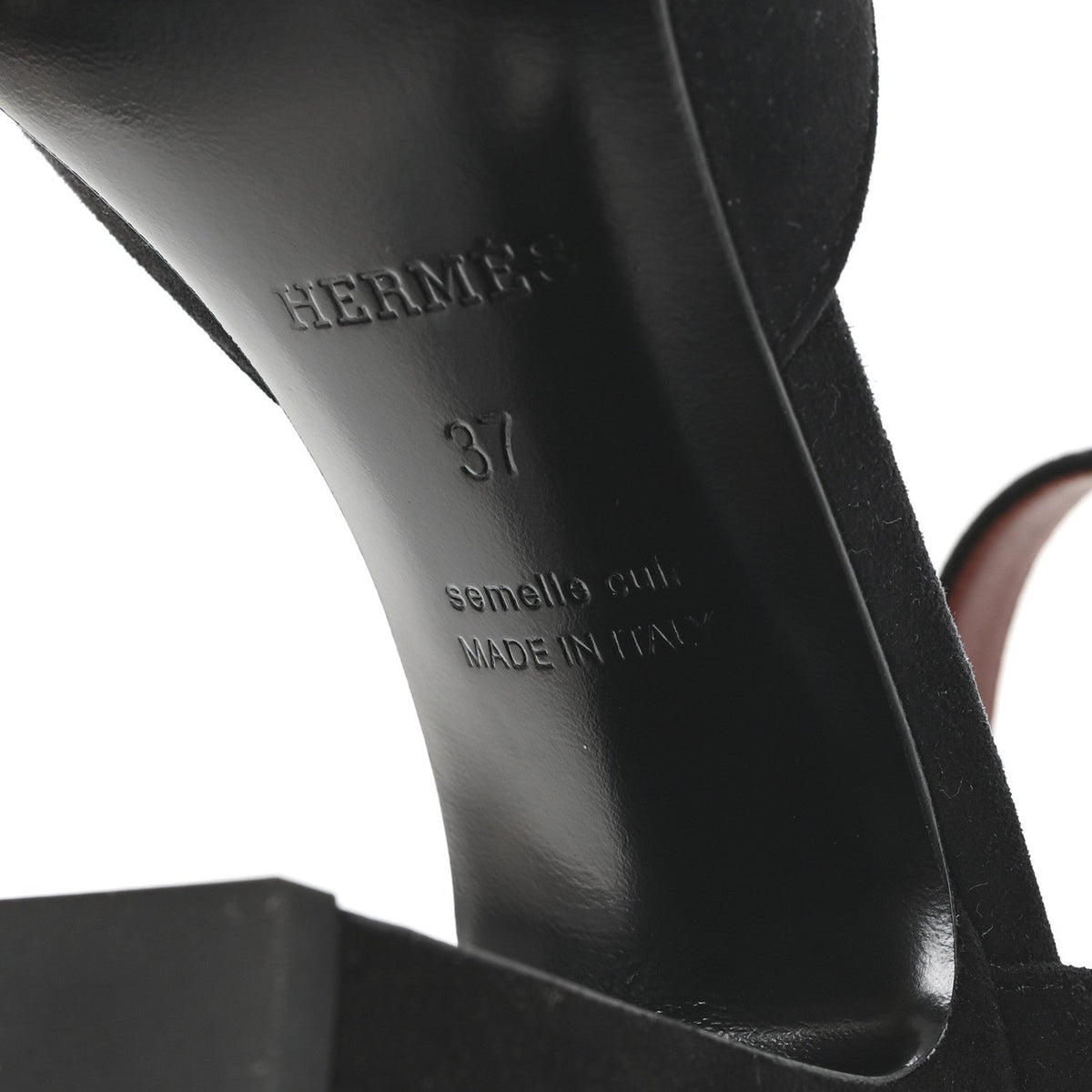 Suede Goatskin Baby 90 Pump 37 Black wholesalehk.shop
