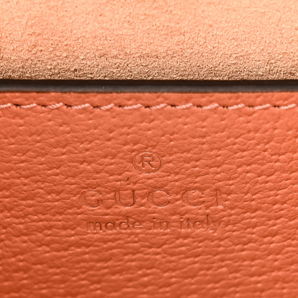 Monogram Textured Dollar Calfskin Small Ophidia Chain Shoulder Bag Cloche Rose Pink wholesalehk.shop
