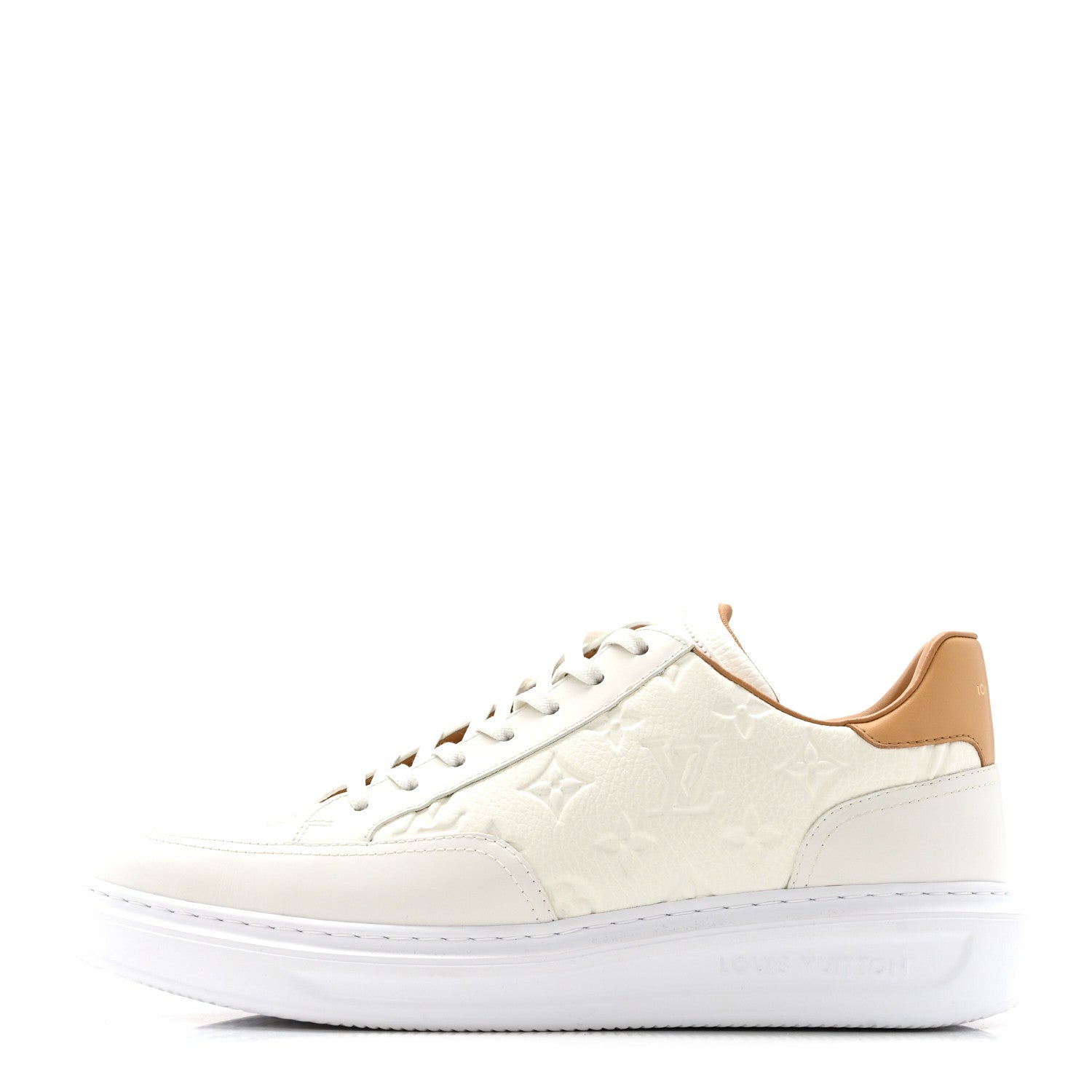 Grained Calfskin Embossed Monogram Mens Beverly Hills Sneakers 8.5 White £¨ Direct shipment via from wholesalehk.shop