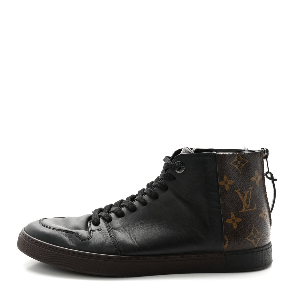Calfskin Monogram Line-Up Sneaker Boot 6 Black £¨ Direct shipment via from wholesalehk.shop