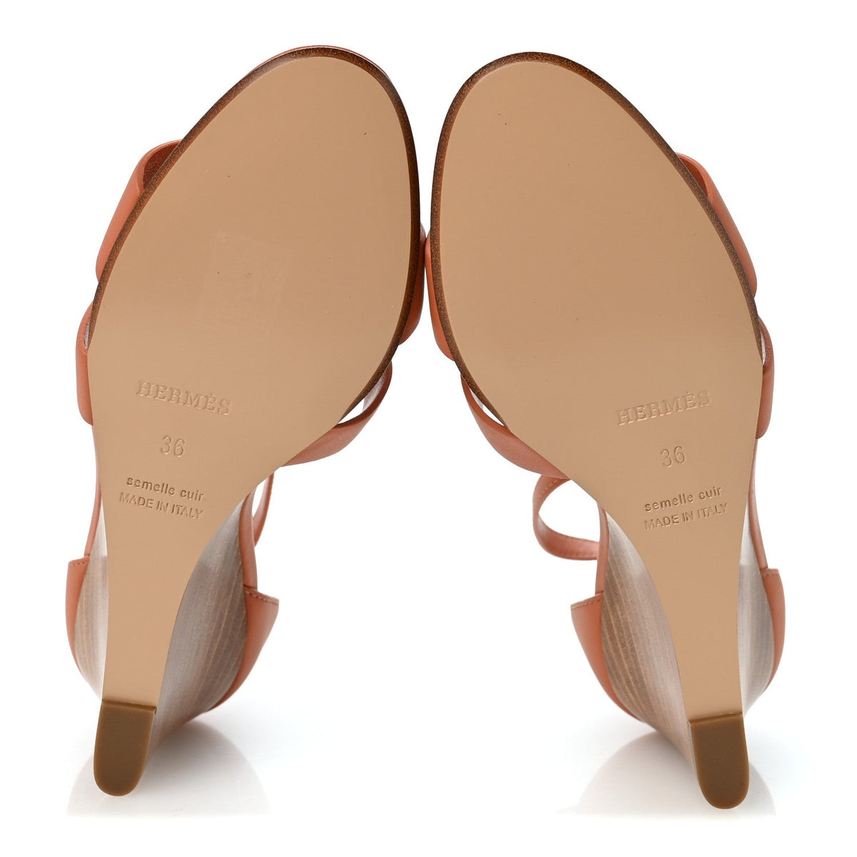 Calfskin Legend Wedge Sandals 36 Rouge Blush wholesalehk.shop