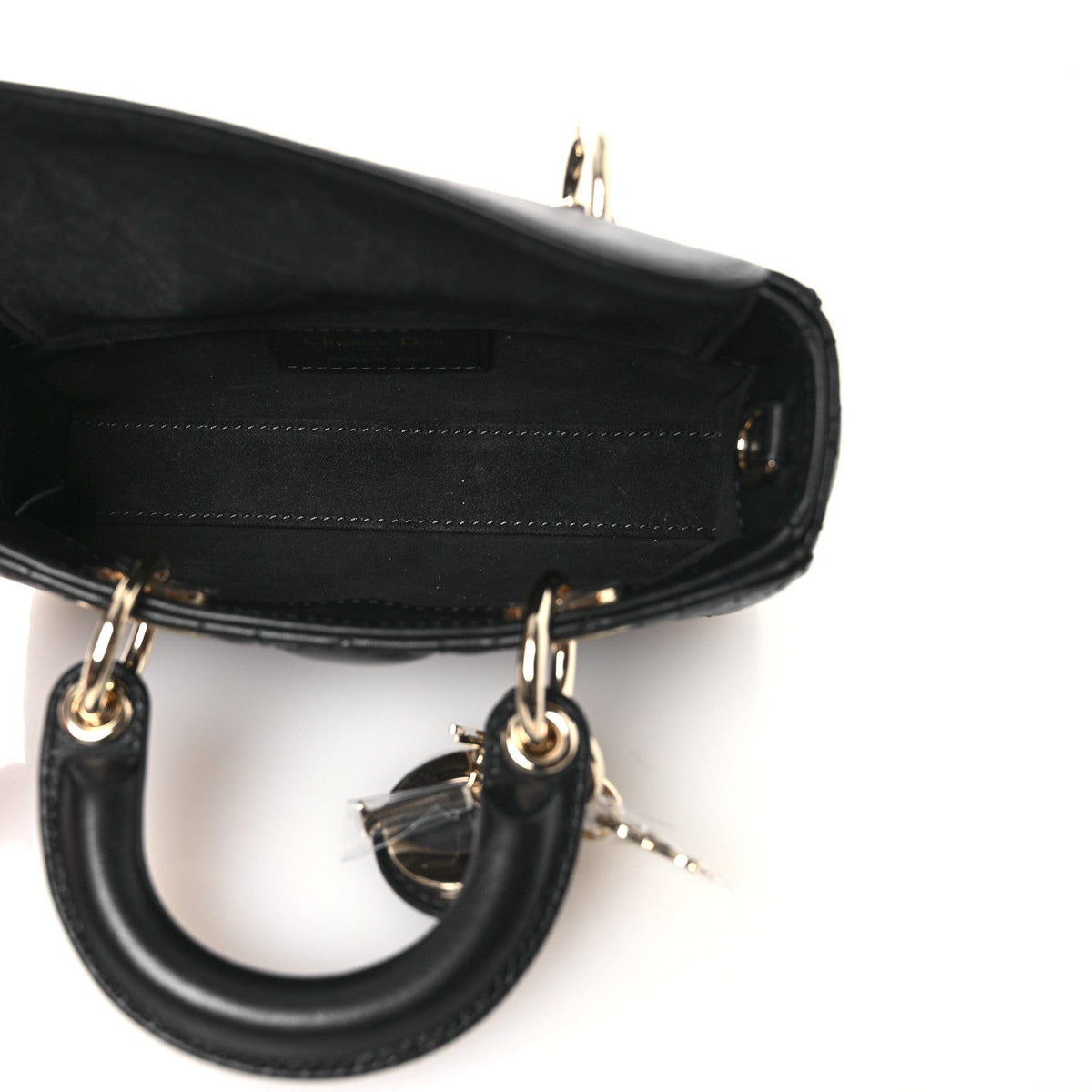 Lambskin Cannage Micro Lady D-Joy Black wholesalehk.shop