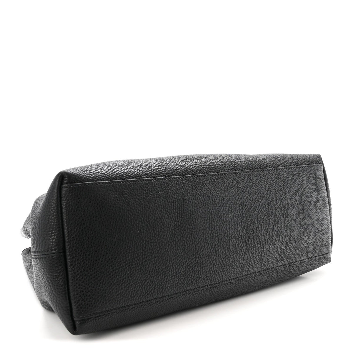 Pebbled Calfskin Medium Soho Chain Shoulder Bag Black wholesalehk.shop