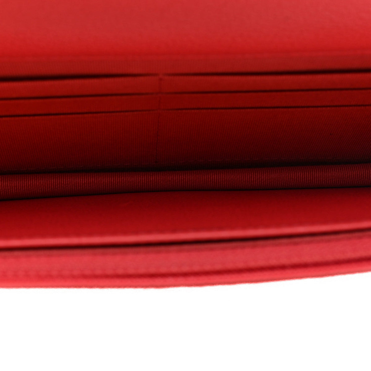 Grained Calfskin Quilted CC Box Wallet On Chain WOC Pink wholesalehk.shop