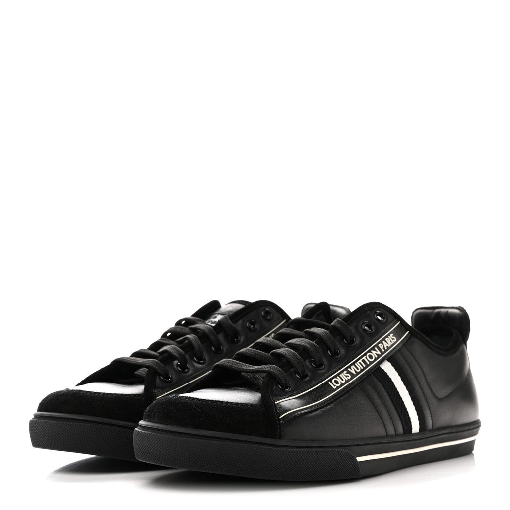 Calfskin Mens Cosmos Sneakers 8 Black £¨ Direct shipment via from wholesalehk.shop