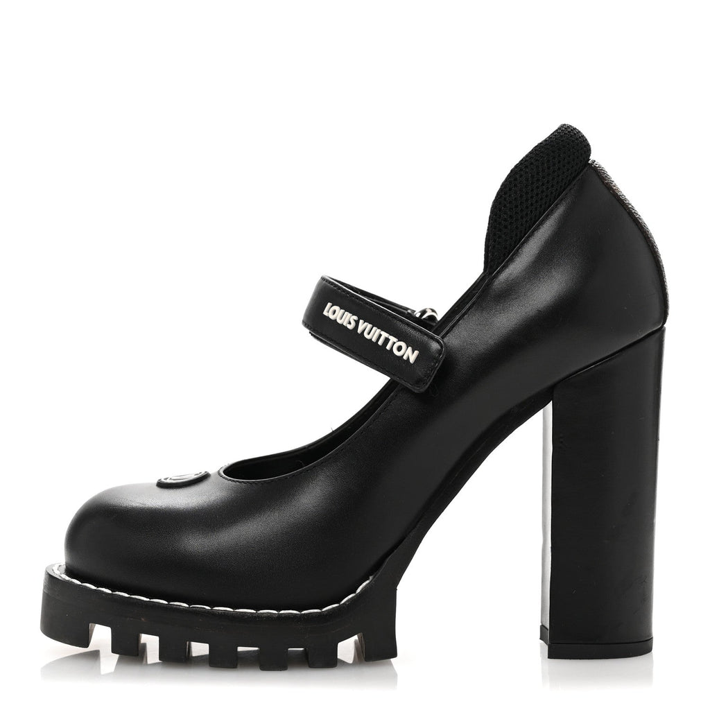 Calfskin Star Trail Ankle Pumps 37 Black £¨ Direct shipment via from wholesalehk.shop