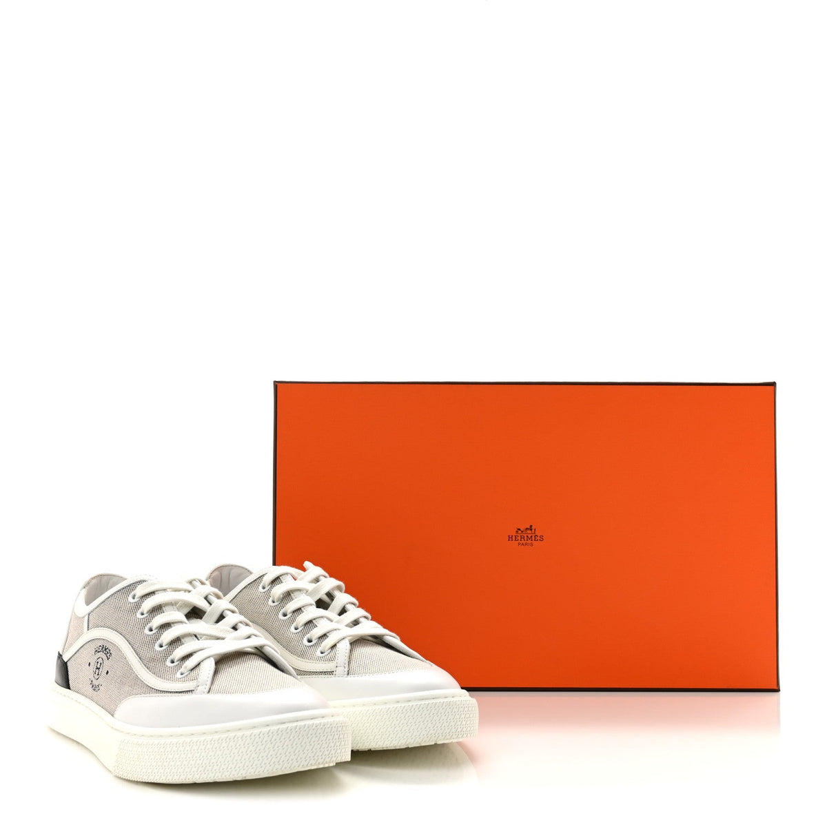 Canvas Calfskin Get Sneakers 38 Prunoir Blanc wholesalehk.shop