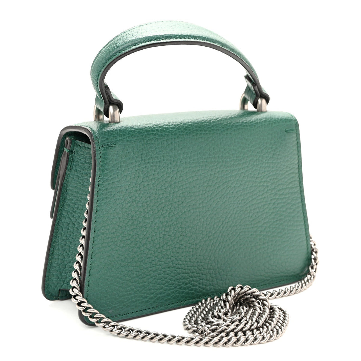 Dollar Calfskin Crystal Mini Dionysus Top Handle Bag Emerald wholesalehk.shop