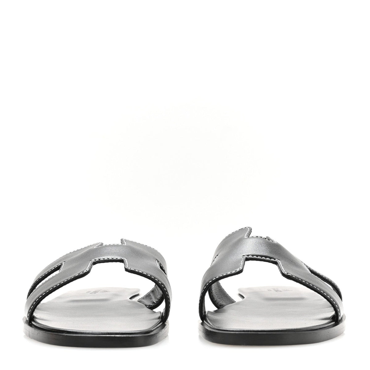 Box Calfskin Oran Sandals 37 Black wholesalehk.shop