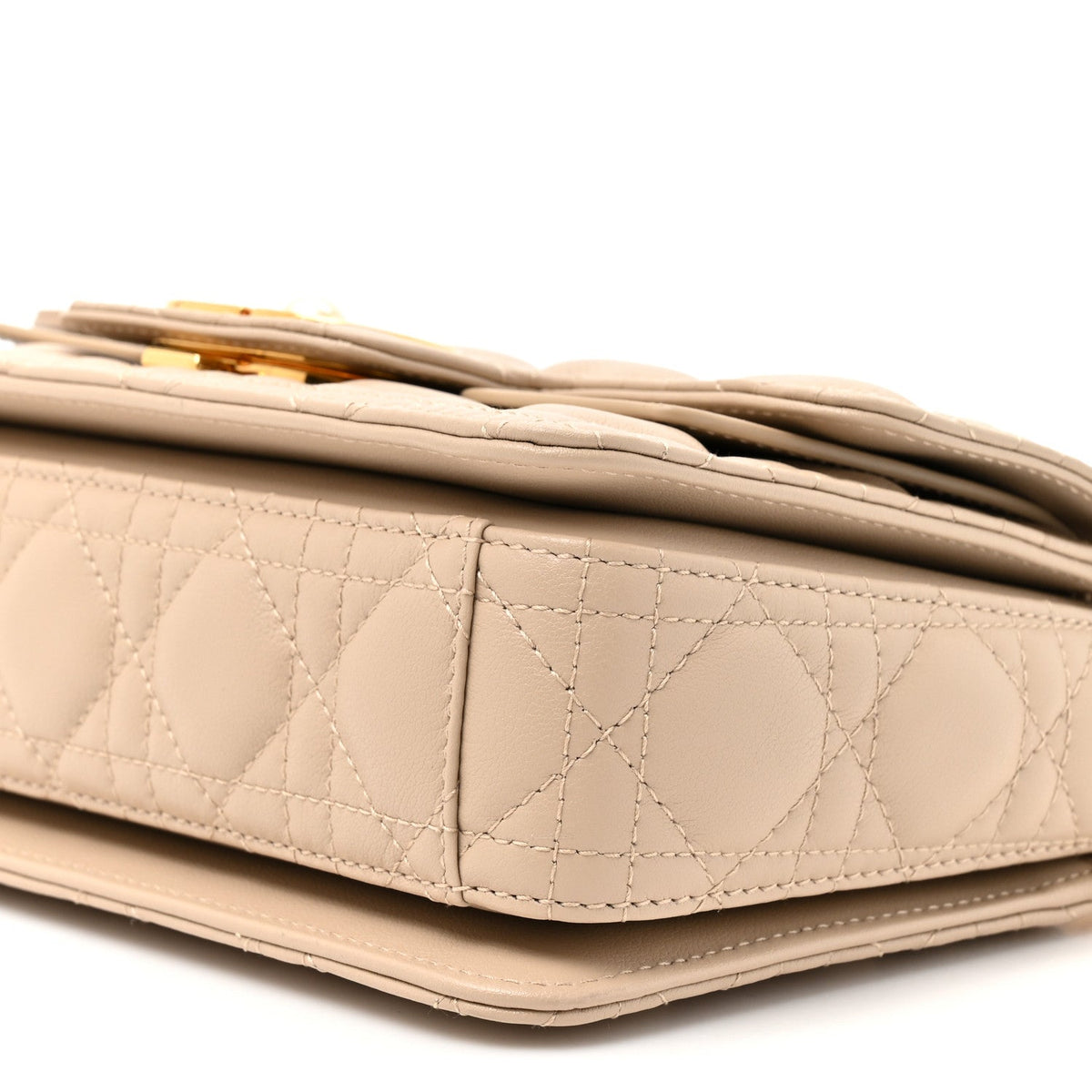 Lambskin Cannage Small Jolie Top Handle Bag Powder Beige Latte wholesalehk.shop