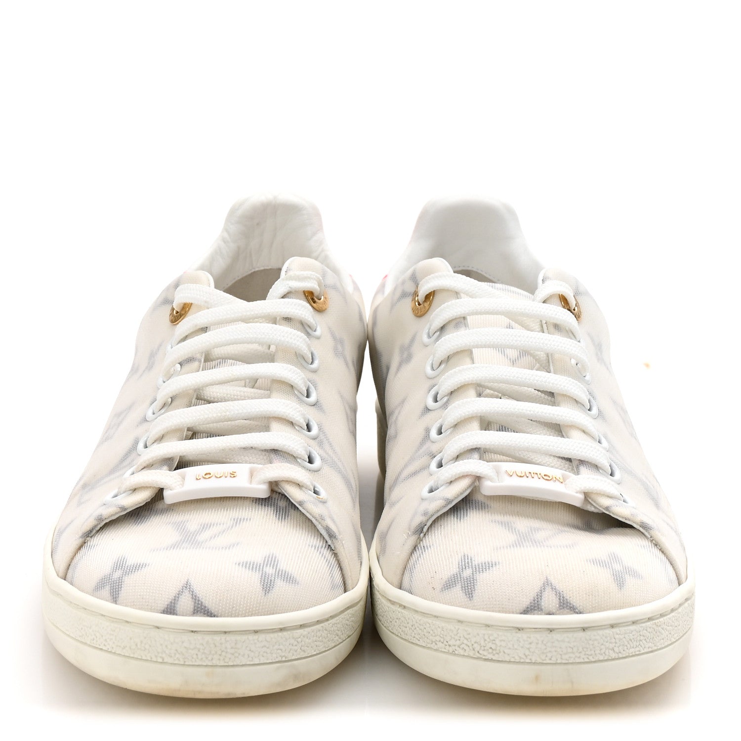 Technical Fabric Calfskin Monogram Frontrow Sneakers 39 Pink £¨ Direct shipment via from wholesalehk.shop