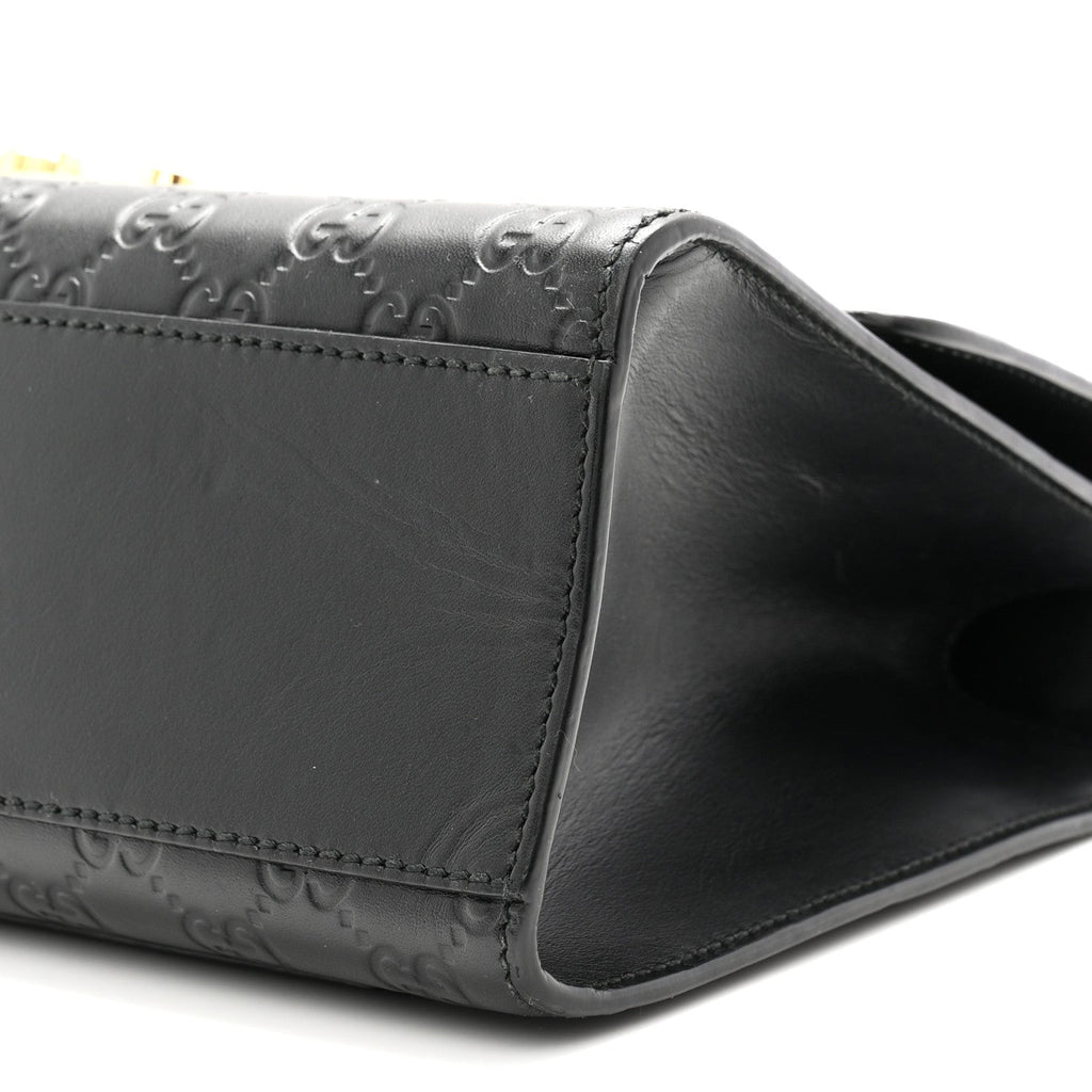 Guccissima Medium Padlock Shoulder Bag Black £¨ Direct shipment via from wholesalehk.shop