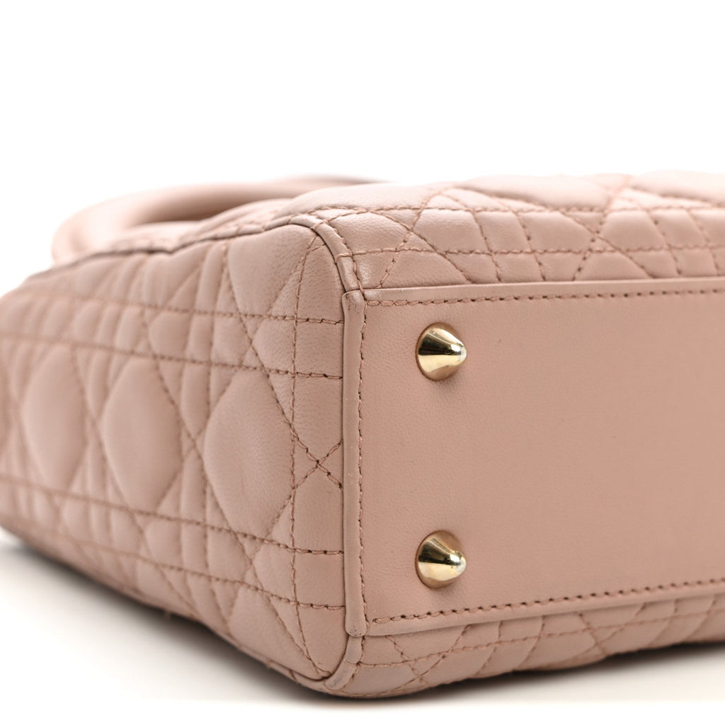 Lambskin Cannage Small My ABCDior Lady Dior Blush wholesalehk.shop