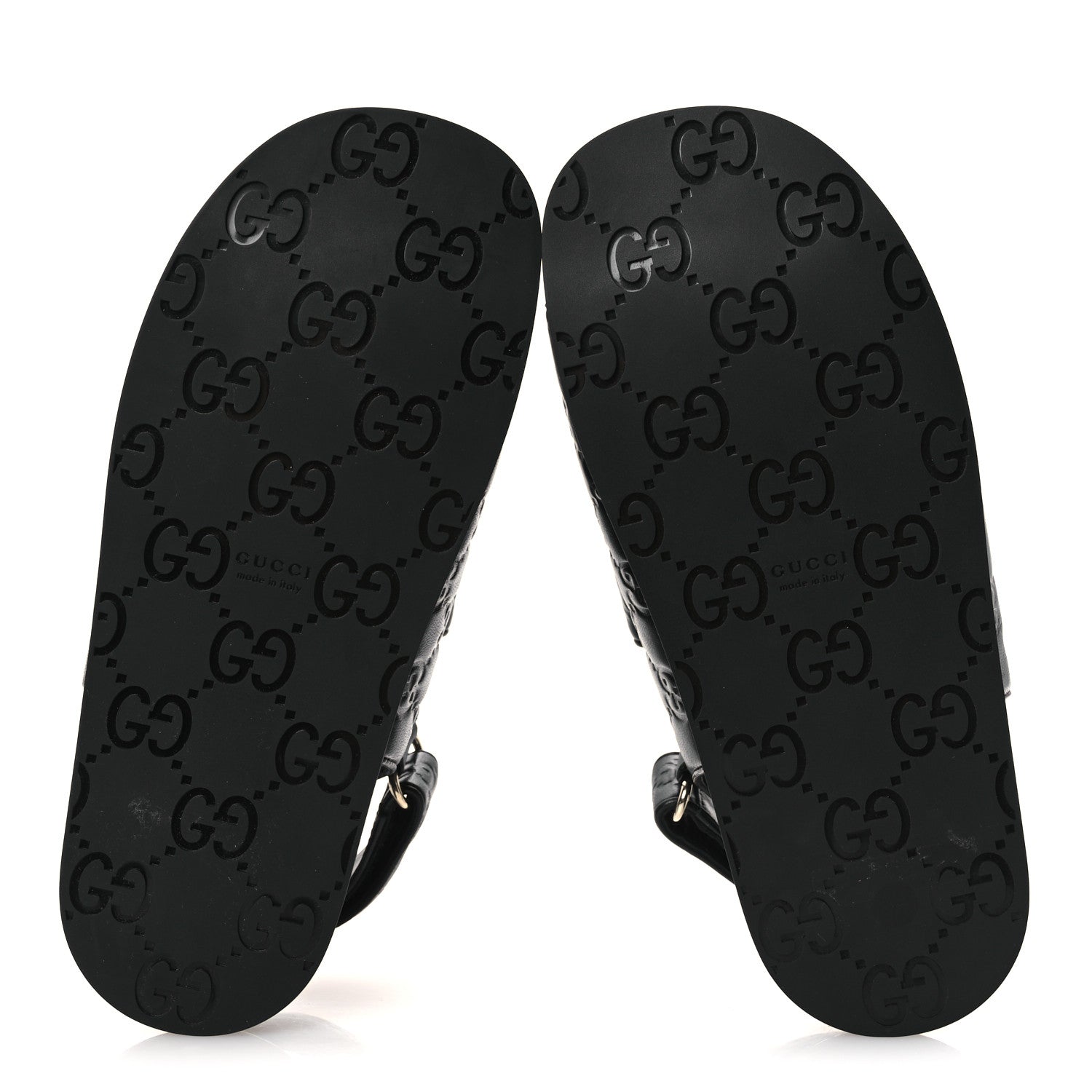 Guccissima GG Embossed Womens Sandals 37 Black £¨ Direct shipment via from wholesalehk.shop