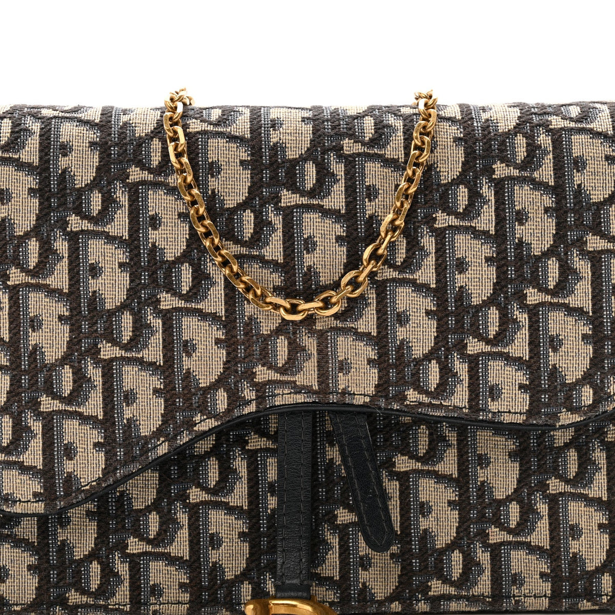 Oblique Saddle Chain Pouch Blue wholesalehk.shop