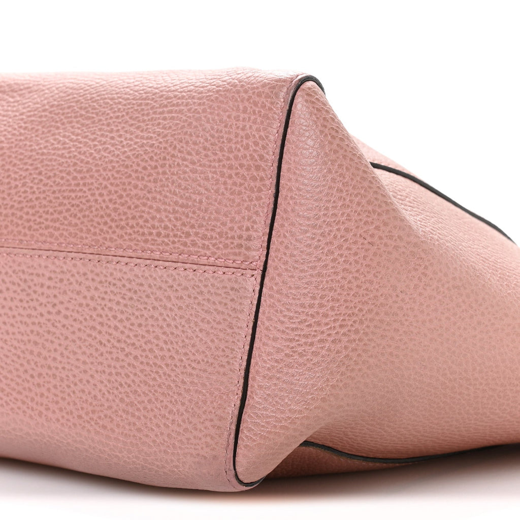 Dollar Calfskin Small Swing Tote Soft Pink wholesalehk.shop