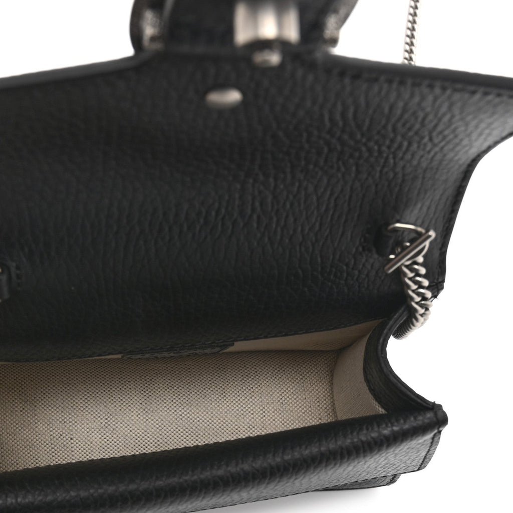 Dollar Calfskin Crystal Mini Dionysus Top Handle Bag Black Crystal wholesalehk.shop