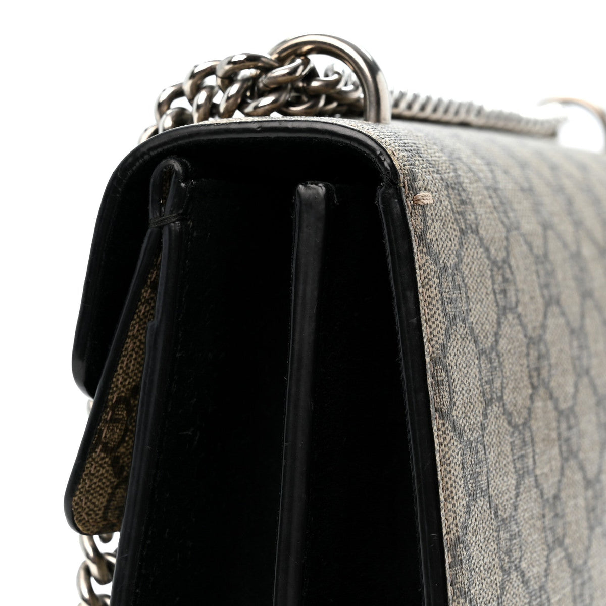 GG Supreme Monogram Small Dionysus Shoulder Bag Black wholesalehk.shop