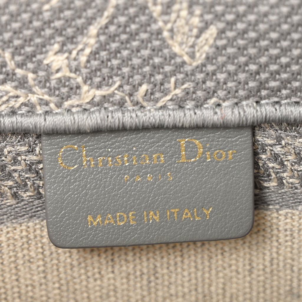 Canvas Embroidered Toile De Jouy Reverse Mini Book Tote With Strap Grey £¨ Direct shipment via from wholesalehk.shop
