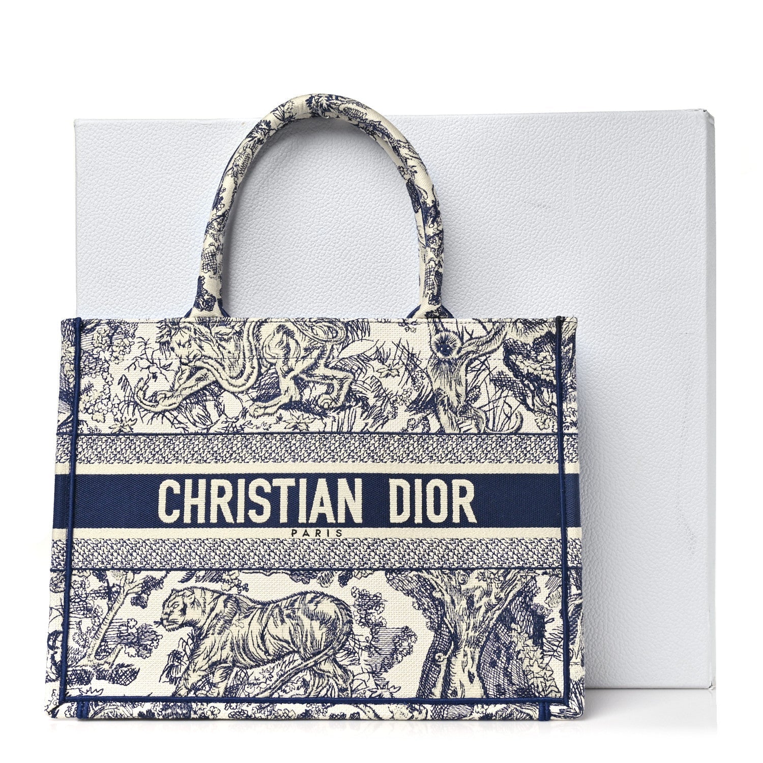 Canvas Embroidered Medium Dioriviera Toile De Jouy Book Tote Blue £¨ Direct shipment via from wholesalehk.shop