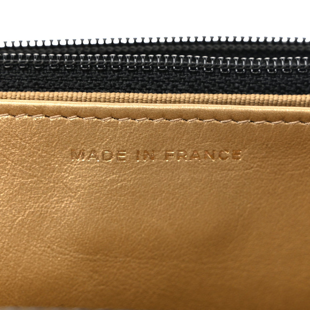 Lambskin Quilted CC Pearl Crush Wallet on Chain WOC Black wholesalehk.shop