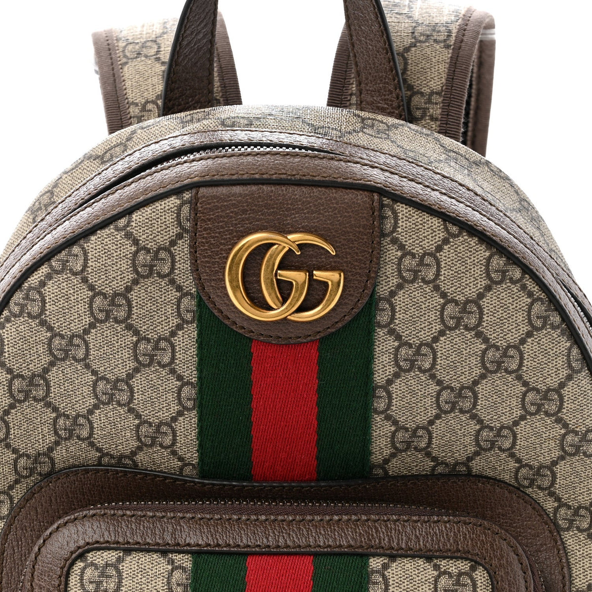 GG Supreme Monogram Calfskin Web Small Ophidia Day Backpack Beige Ebony New Acero wholesalehk.shop