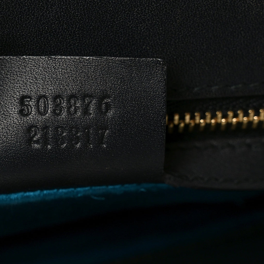 Suede Patent GG Web Medium Ophidia Chain Shoulder Bag Black wholesalehk.shop