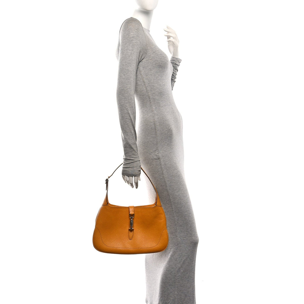Soft Grained Calfskin Jackie O Hobo Orange £¨ Direct shipment via from wholesalehk.shop