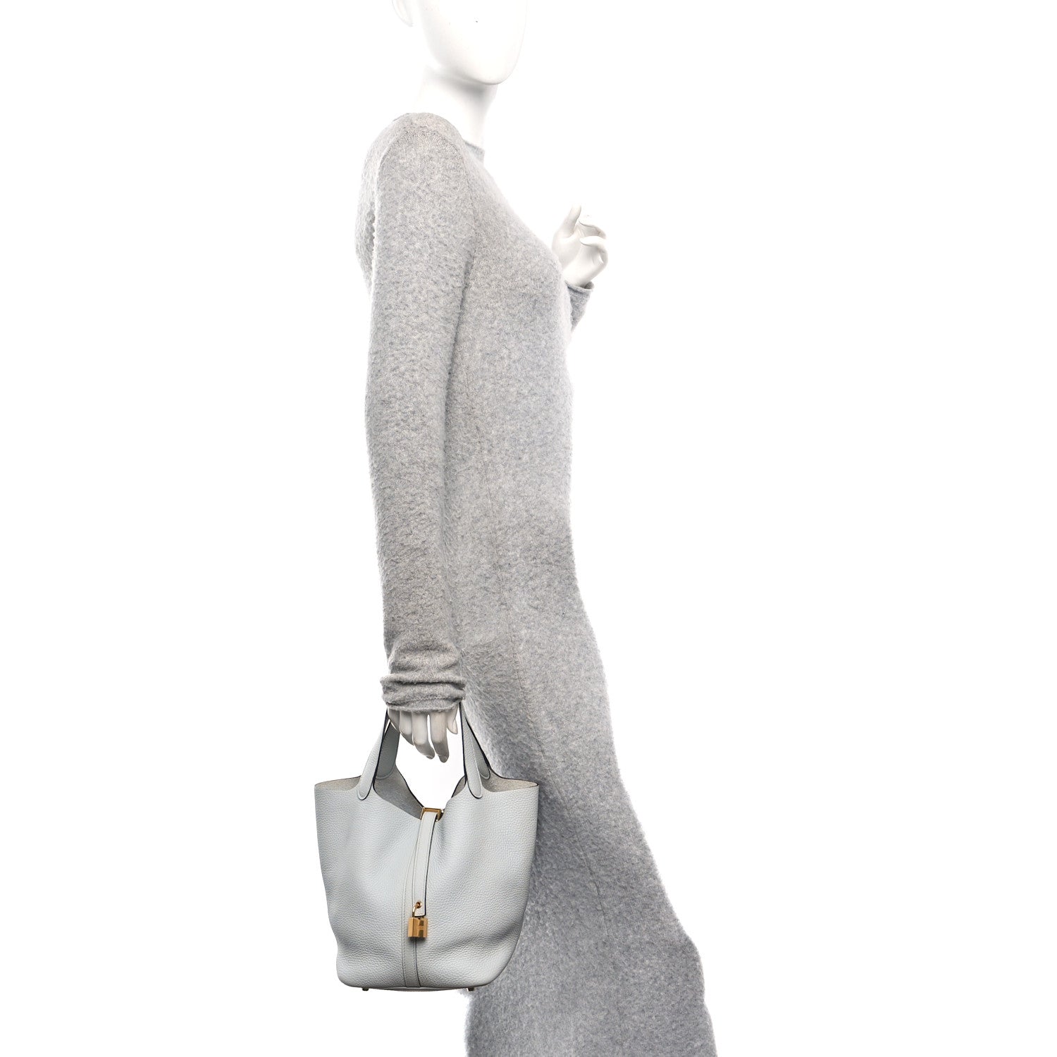 Taurillon Clemence Picotin Lock 22 MM Bleu Pale £¨ Direct shipment via from wholesalehk.shop