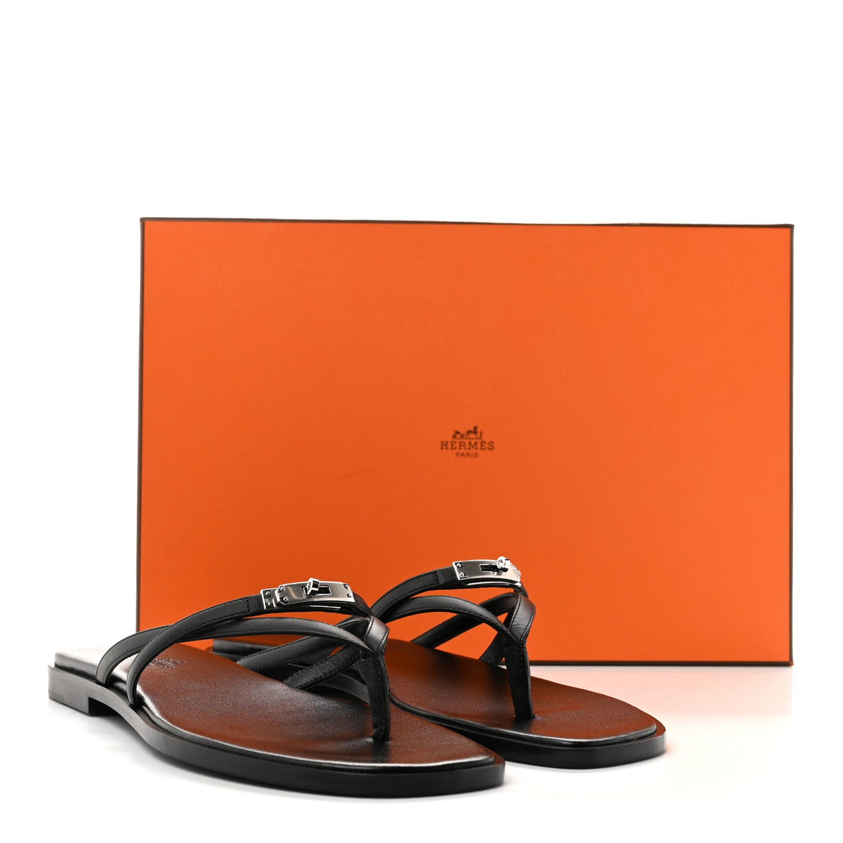 Calfskin Miss Sandals 38 Black wholesalehk.shop