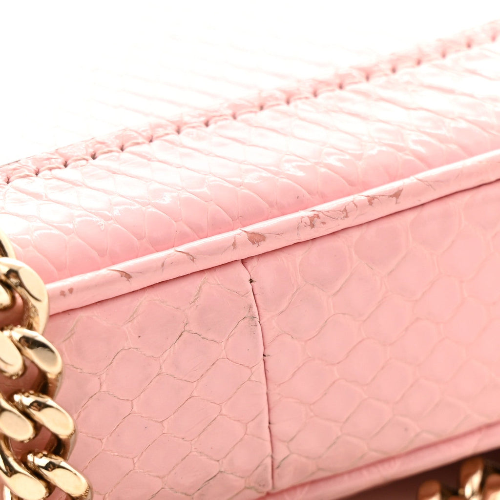 Snakeskin Mini Jackie Notte Bag Pink £¨ Direct shipment via from wholesalehk.shop