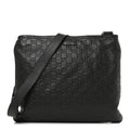 Guccissima Medium Flat Messenger Bag Black £¨ Direct shipment via from wholesalehk.shop