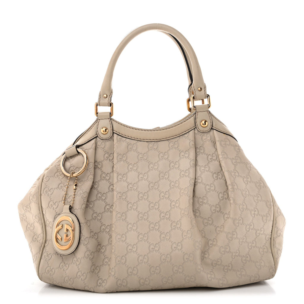 Guccissima Medium Sukey Tote Mystic White £¨ Direct shipment via from wholesalehk.shop